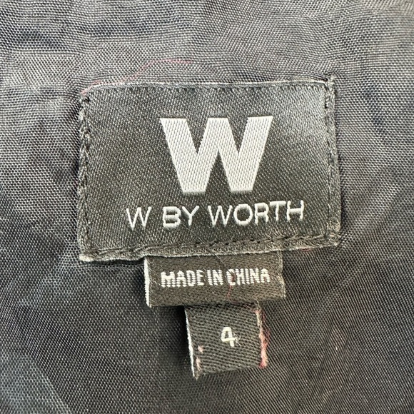 W by Worth Burgundy Gold Striped Fringe Skirt Boho Aztec Western Size 4 Small S - Picture 10 of 12